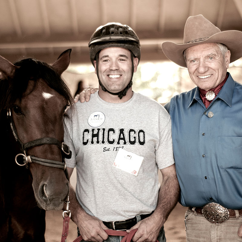 Monty Roberts Horse Sense & Healing for veterans and first responders, Flag Is Up Farms, California