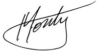 Monty Roberts signature