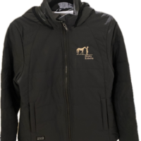 LIMITED EDITION HOODED JACKET WITH MONTY ROBERTS LOGO (CHARCOAL)